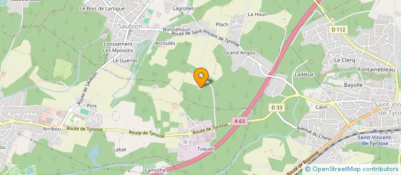 localisation de l'entreprise ENER  SAUBION