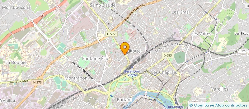 localisation de l'entreprise ENER'FRANCHE COMTE  BESANCON