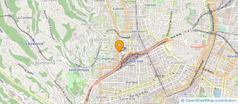 localisation de l'entreprise ENER HOLDING à NICE