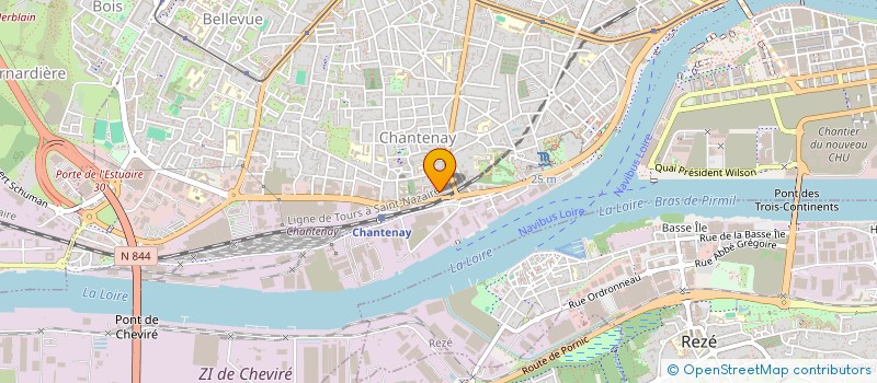 localisation de l'entreprise ENER'J TECH à NANTES