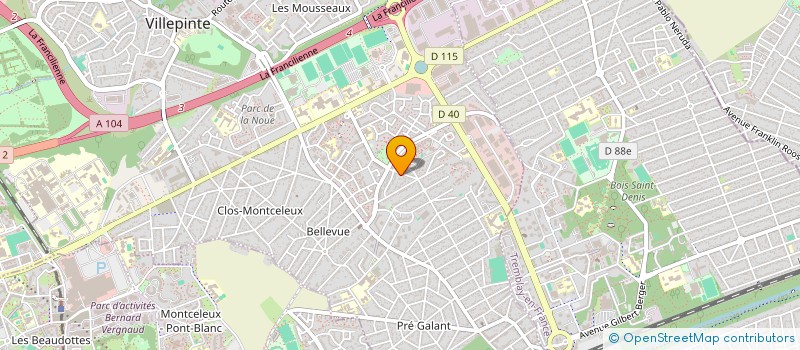 localisation de l'entreprise ENER SERVICES à VILLEPINTE