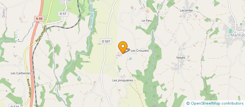 localisation de l'entreprise ENER3J  BARAQUEVILLE