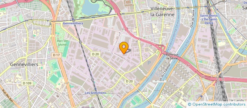localisation de l'entreprise ENERBAT à VILLENEUVE-LA-GARENNE