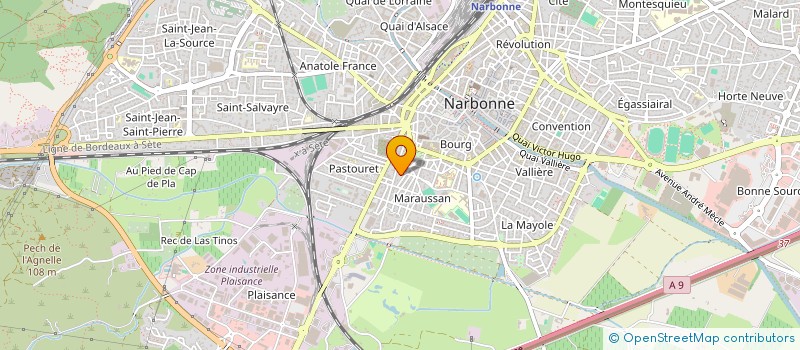 localisation de l'entreprise ENERCIEL SARL à NARBONNE