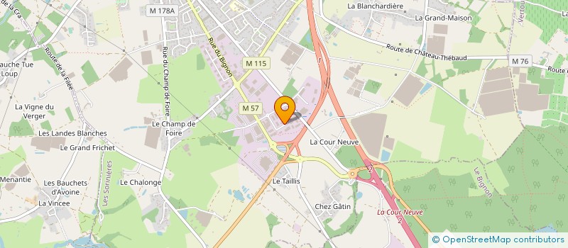 localisation de l'entreprise ENERCON SERVICE FRANCE OUEST SARL  LES SORINIERES