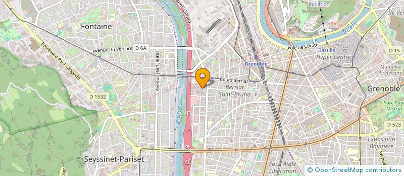 localisation de l'entreprise ENERCOOP AUVERGNE-RHONE-ALPES PRODUCTION  GRENOBLE