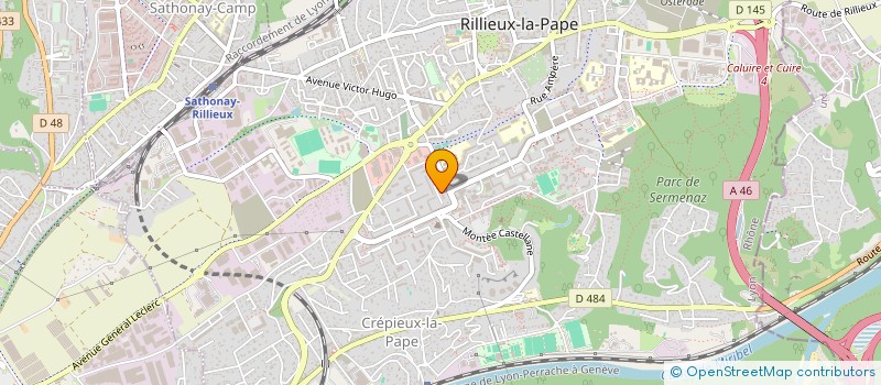 localisation de l'entreprise ENERDIS à RILLIEUX-LA-PAPE