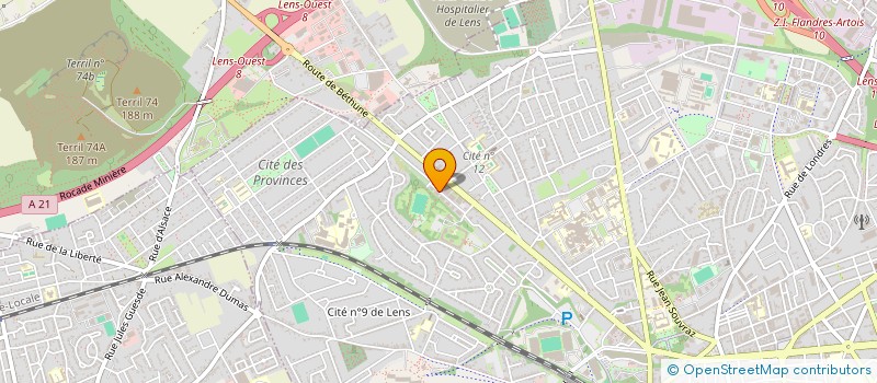 localisation de l'entreprise ENEREA à LENS