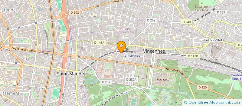 localisation de l'entreprise ENEREL  VINCENNES