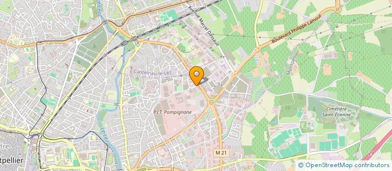localisation de l'entreprise ENERFIP FOR THE PLANET à MONTPELLIER