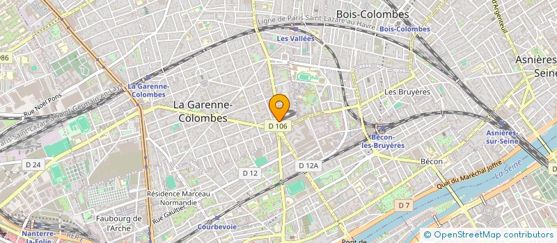 localisation de l'entreprise ENERFLUID SAS à LA GARENNE-COLOMBES