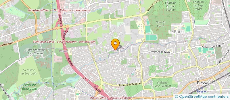 localisation de l'entreprise ENERFM+ à MERIGNAC