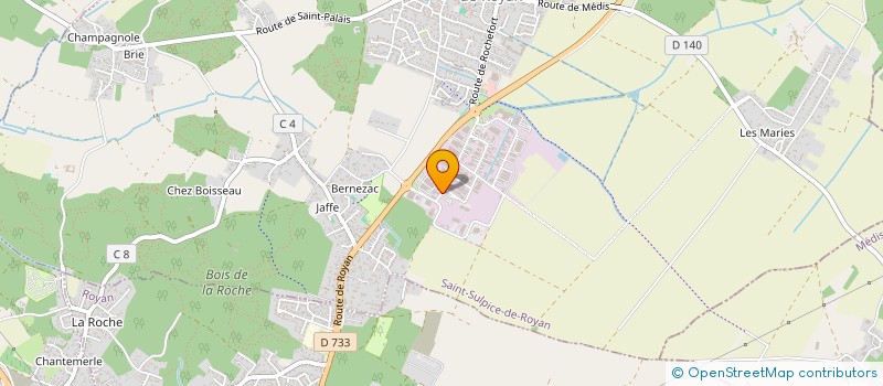 localisation de l'entreprise ENERG'AVENIR  SAINT-SULPICE-DE-ROYAN