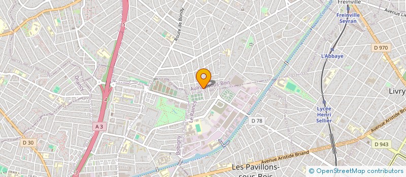 localisation de l'entreprise ENERG-FLUIDE à AULNAY-SOUS-BOIS