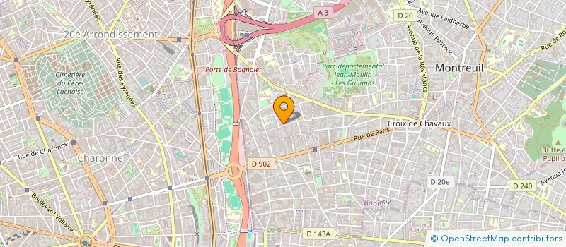 localisation de l'entreprise ENERGEA à BAGNOLET