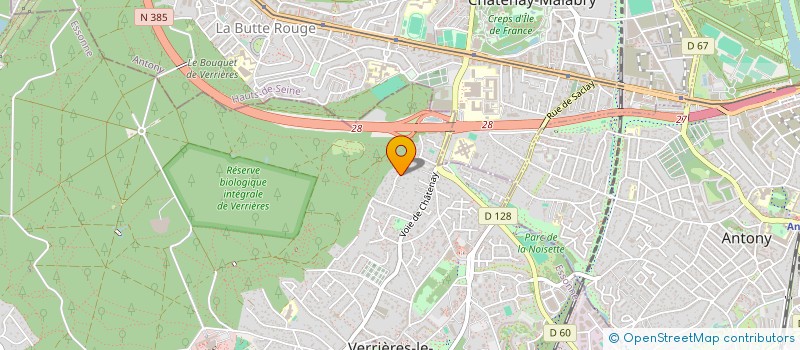 localisation de l'entreprise ENERGECO à VERRIERES-LE-BUISSON