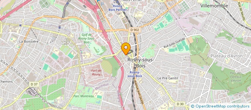 localisation de l'entreprise ENERGEEZ à ROSNY-SOUS-BOIS