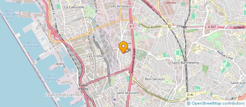 localisation de l'entreprise ENERGELEC 13  MARSEILLE