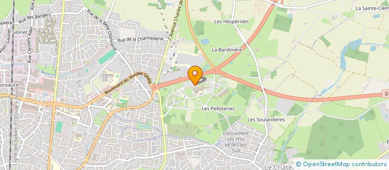 localisation de l'entreprise ENERGELOG DU POLE DE SANTE DU PAYS DES OLONNES à LES SABLES D'OLONNE