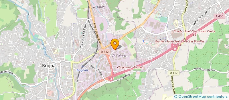 localisation de l'entreprise ENERGENCE  BRIGNAIS