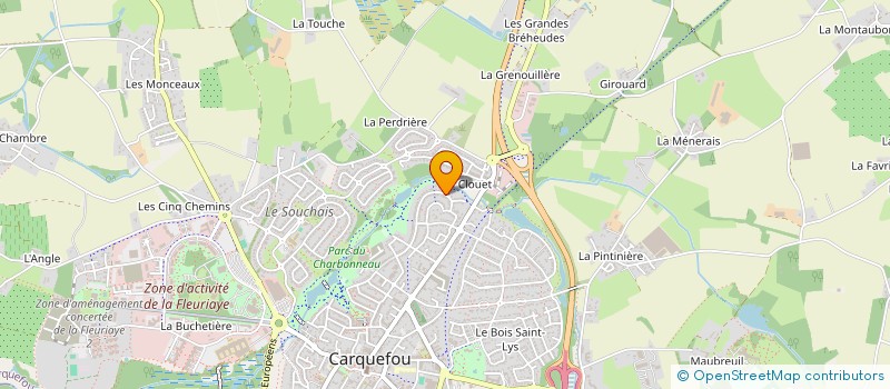 localisation de l'entreprise ENERGENCE RH à CARQUEFOU