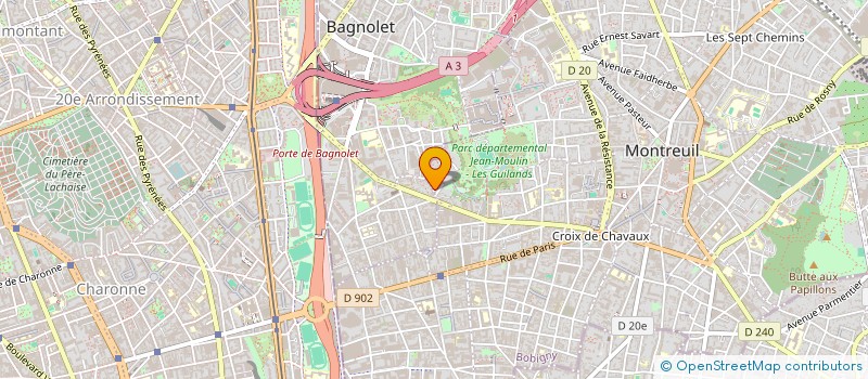 localisation de l'entreprise ENERGEO à MONTREUIL