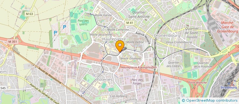 localisation de l'entreprise ENERGEO ALSACE à STRASBOURG