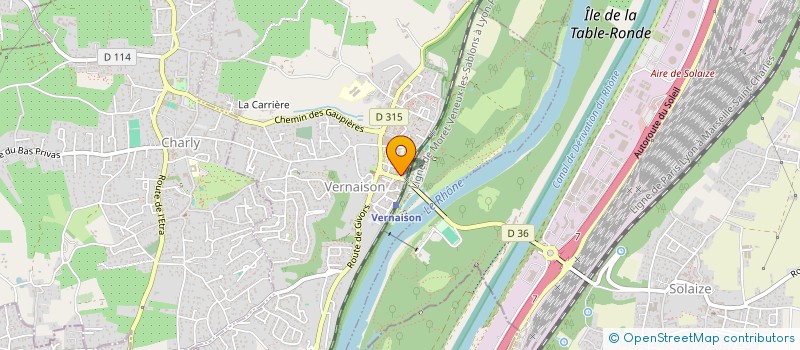 localisation de l'entreprise ENERGETIPS  VERNAISON