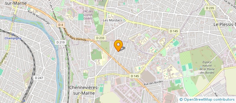 localisation de l'entreprise ENERGEX DEL  CHENNEVIERES-SUR-MARNE