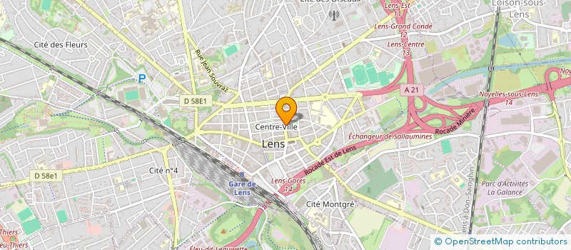 localisation de l'entreprise ENERGI'O  LENS