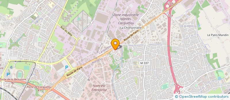 localisation de l'entreprise ENERGIA 3000 à NANTES
