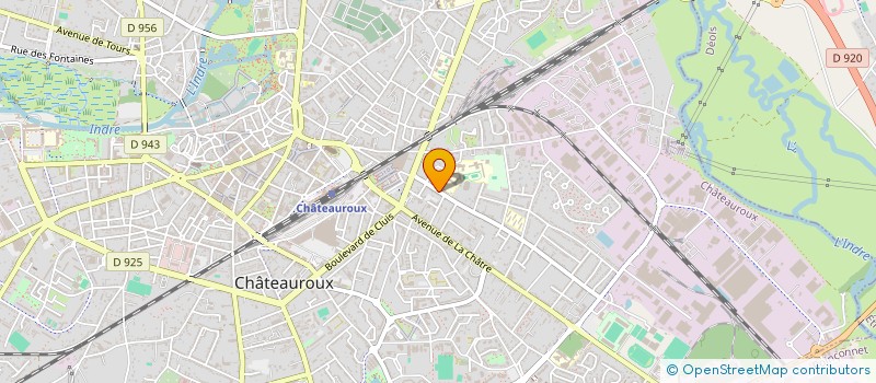localisation de l'entreprise ENERGIA à CHATEAUROUX