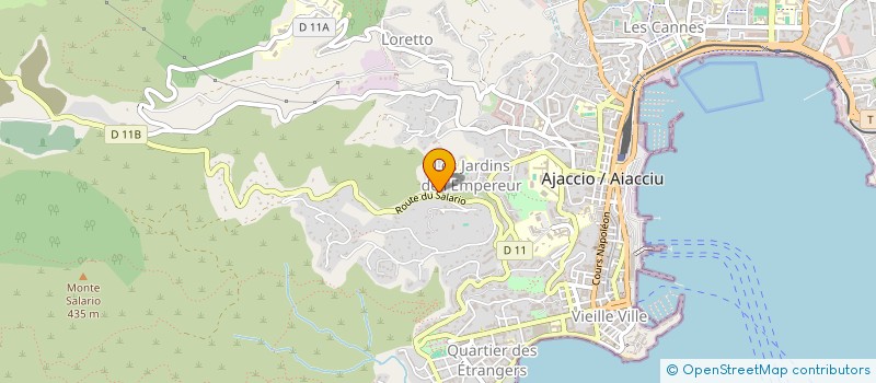 localisation de l'entreprise ENERGIA PLOMBERIE ELECTRICITE à AJACCIO
