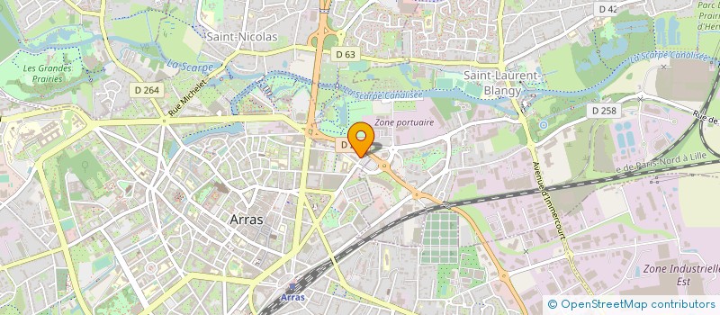 localisation de l'entreprise ENERGIE 02 à ARRAS