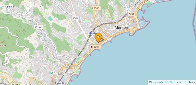 localisation de l'entreprise ENERGIE 06 à MENTON