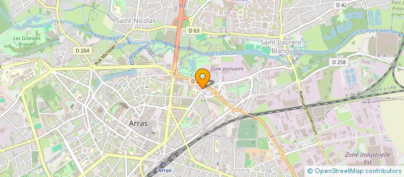 localisation de l'entreprise ENERGIE 06 à ARRAS