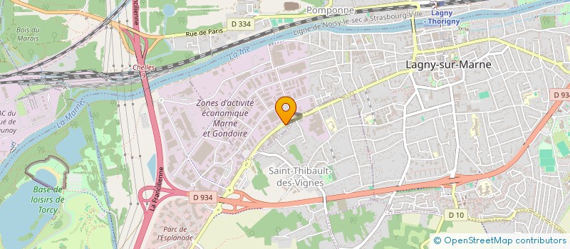 localisation de l'entreprise ENERGIE 2007  LAGNY-SUR-MARNE