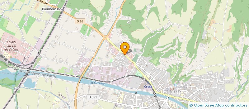 localisation de l'entreprise ENERGIE 26  CREST