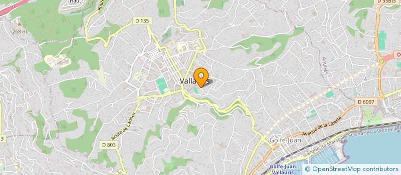localisation de l'entreprise ENERGIE 2A à VALLAURIS