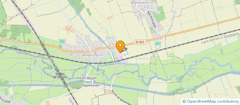 localisation de l'entreprise ENERGIE 4  WILWISHEIM
