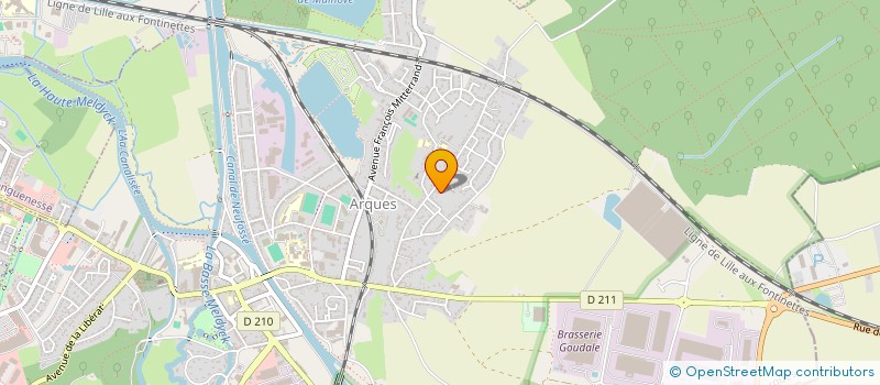 localisation de l'entreprise ENERGIE 62 à ARQUES