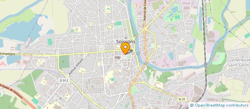 localisation de l'entreprise ENERGIE à SOISSONS
