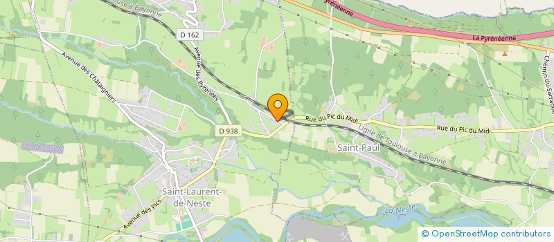 localisation de l'entreprise ENERGIE AMENAGEMENT  SAINT-LAURENT-DE-NESTE