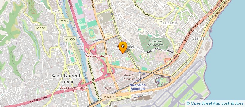 localisation de l'entreprise ENERGIE BAT à NICE