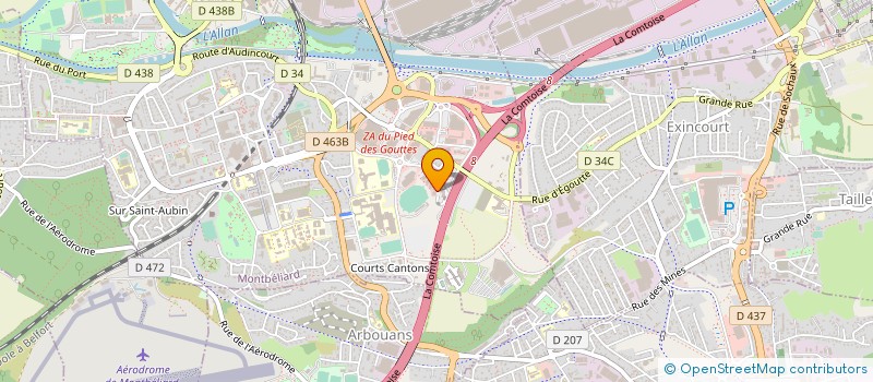 localisation de l'entreprise ENERGIE BATI CONFORT  MONTBELIARD