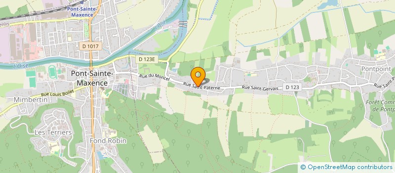localisation de l'entreprise ENERGIE BOIS à PONTPOINT