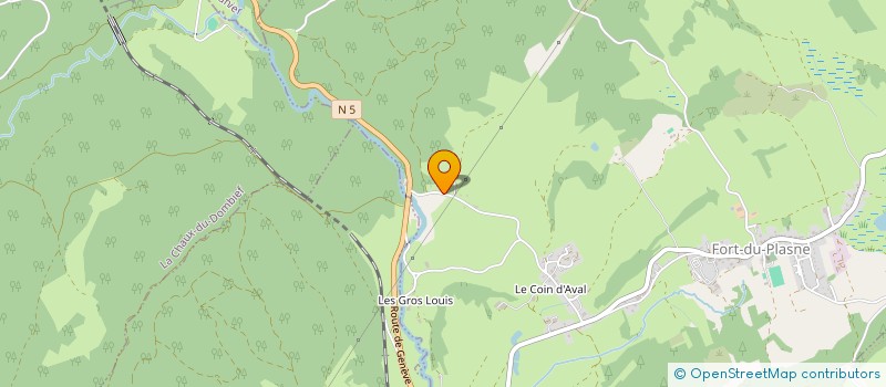 localisation de l'entreprise ENERGIE BOIS HAUT JURA  FORT-DU-PLASNE