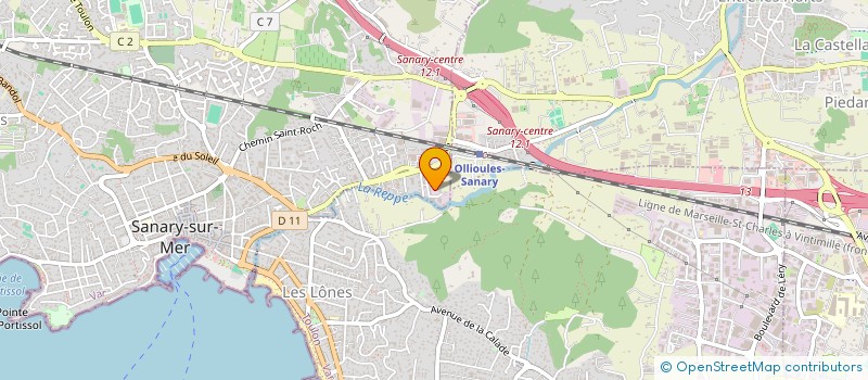 localisation de l'entreprise ENERGIE CAR  SANARY-SUR-MER