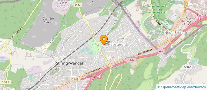 localisation de l'entreprise ENERGIE CHAUFFAGE à STIRING-WENDEL