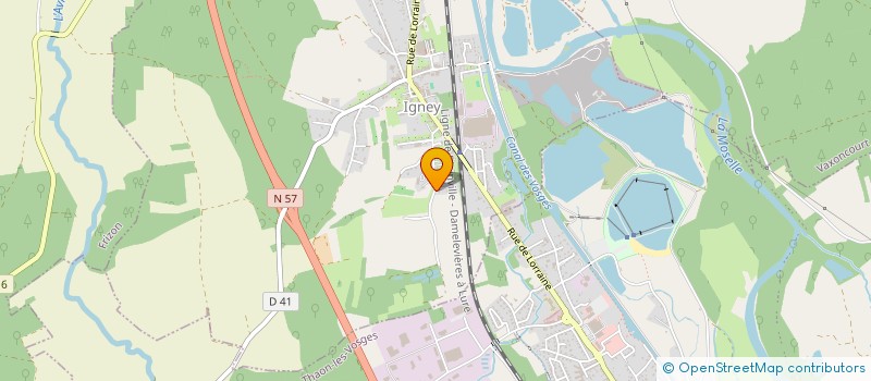 localisation de l'entreprise ENERGIE CHAUFFAGE HOUILLON à IGNEY